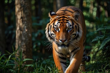 Naklejka premium tiger in the jungle