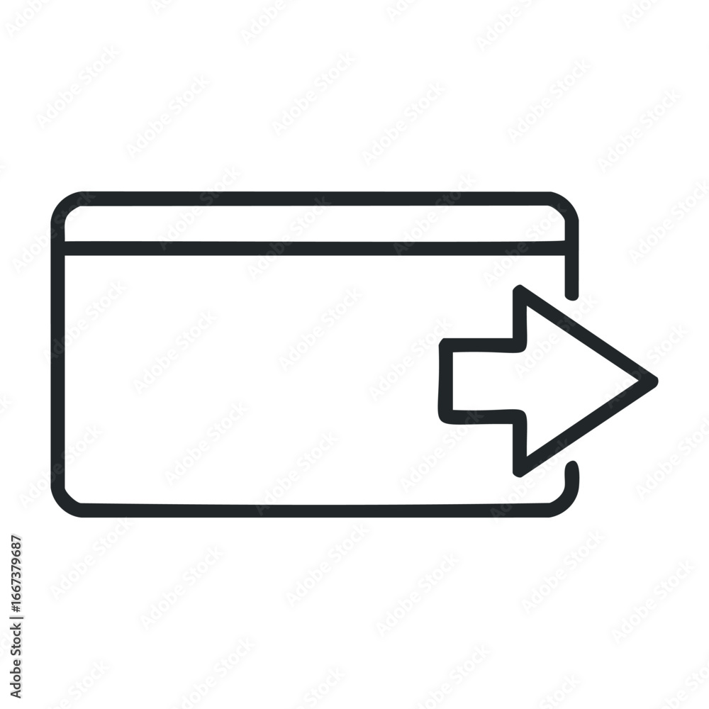 Aufkleber exit button action graphic design digital environment modern viewpoint for user interfaces. vector o