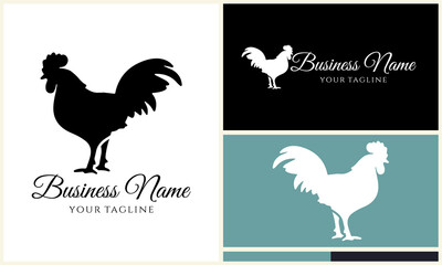 Rooster Logo Design Variations. (14)