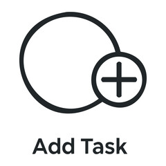 Obraz premium Task management simplified adding tasks in digital tools online workspace graphic viewpoint productivity concept. Vector outline illustration