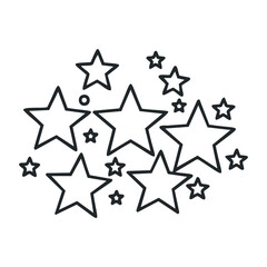 Obraz premium Stargazing event night sky graphic illustration cosmic environment artistic perspective celestial concepts. Vector outline illustration