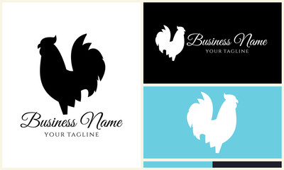 Rooster Logo Design Variations. (4)