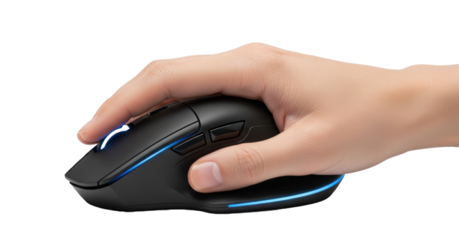 Ergonomic gaming mouse review wireless computer mouse for gamers led light mouse pc gaming accessories on transparent background