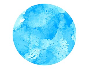 Abstract blue circle shape