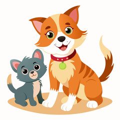 puppy on white background 