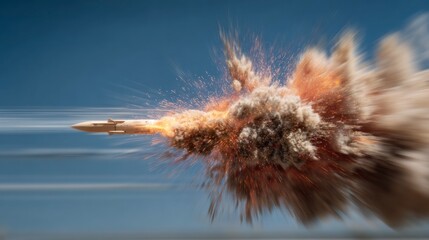 Projectile launch explosion