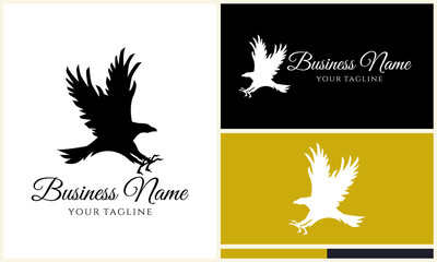 Raven Logo Design Template.