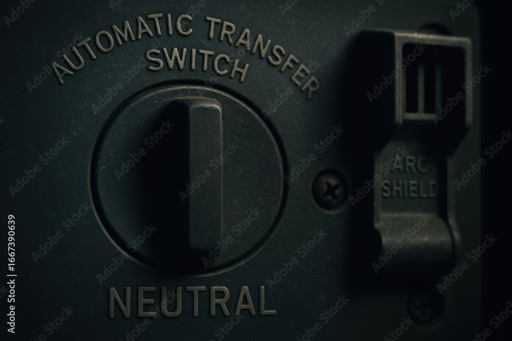 Aufkleber automatic transfer switch neutral power outage control device for electrical safety and backup syste