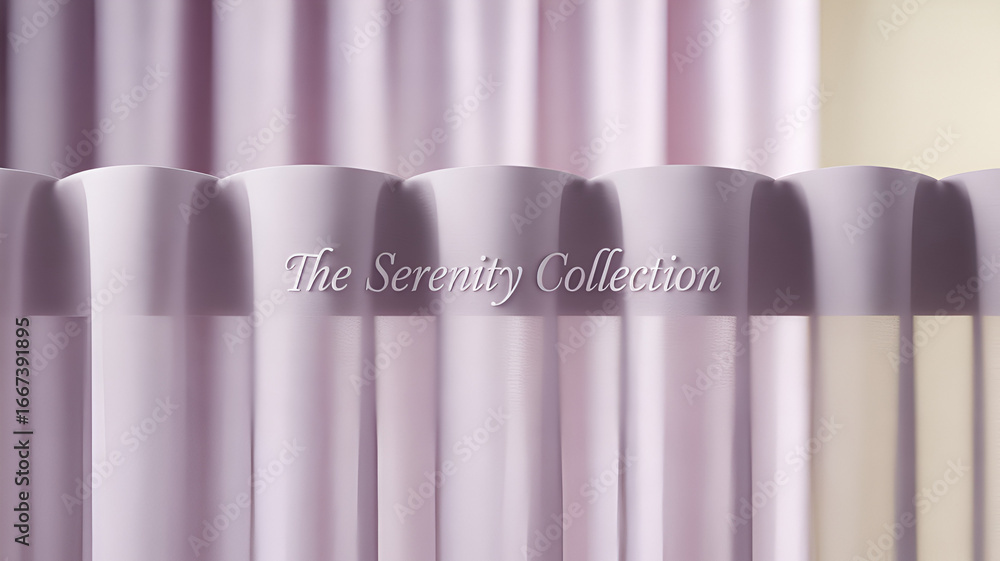 Poster the serenity collection curtain in a soft and calming setting for relaxation