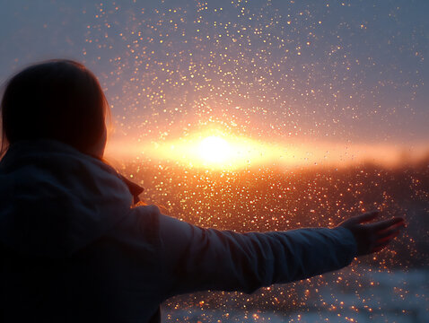 a person accidentally creating a masterpiece while trying to fix something, serendipitous win,