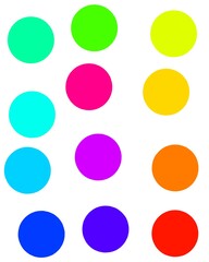 vector illustration of abstract rainbow color background 