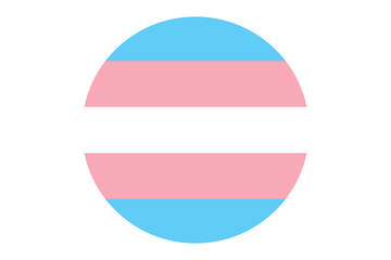 Transgender round Flag vector- Pride round flags set Png