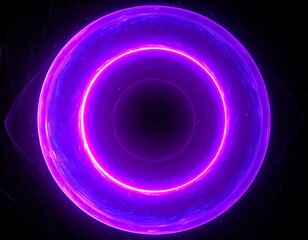 Obraz premium Abstract vibrant purple sphere