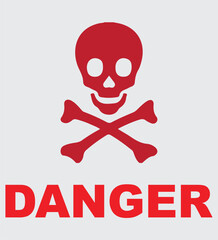 Danger Warning Safety Sign Vector Illustration.