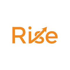 Rise logo symbolizing business growth and financial success with an upward arrow.