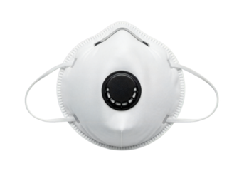 Protective respirator mask, essential PPE for safety, filters air, helps prevent infection, ideal for healthcare, construction, and public health