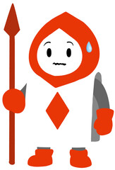 Alice in Wonderland character series card soldier