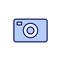 Camera icon vector. photo camera sign and symbol. photography icon.