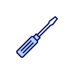 Screwdriver icon vector.tools sign and symbol