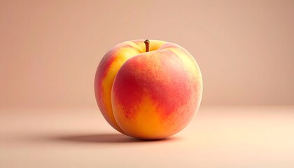 Ripe Peach with Studio Shot, and Food.