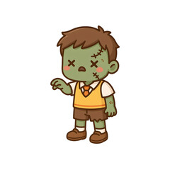 Obraz premium Zombie wearing school uniform
