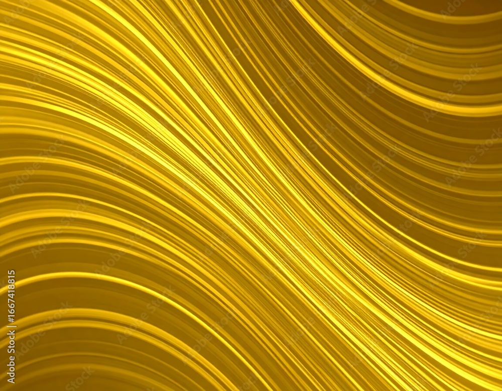 Poster golden abstract lines background with a vibrant, dynamic and elegant design