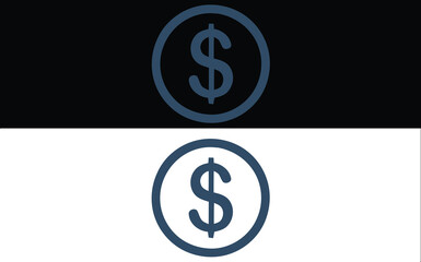 Obraz premium Dollar sign icon representing money, finance, and investment isolated on white background