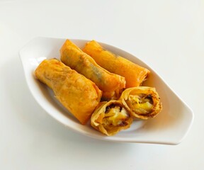 Piscok or pisang coklat, Indonesian traditional snack