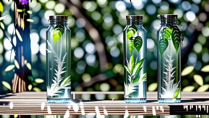 Serene Herbal Tea Set Display