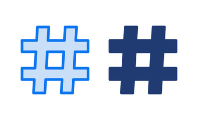 Hashtag icon vector illustration. hashtag sign and symbol