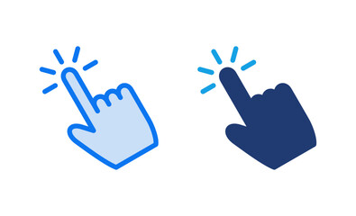 Hand click icon vector illustration. pointer sign and symbol. hand cursor icon