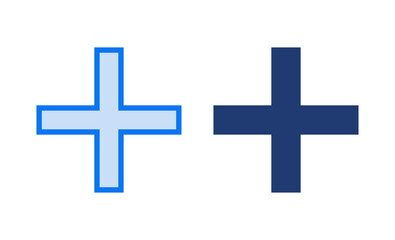 Plus Icon vector illustration. Add plus sign and symbol