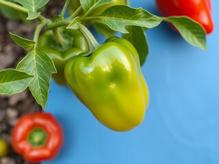 red and green bell peppers