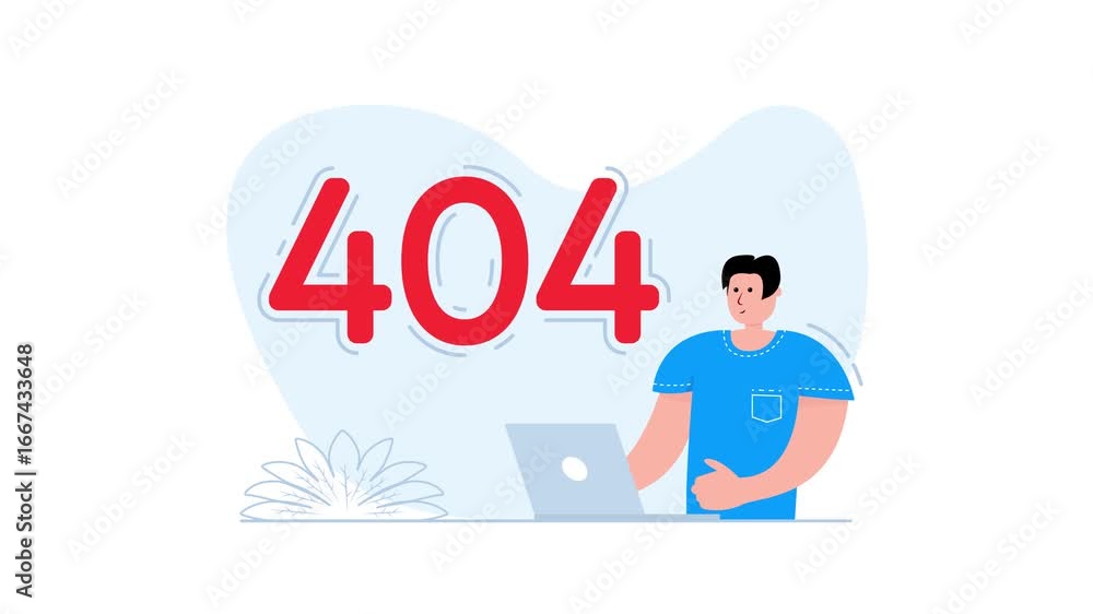 Aufkleber programmer experiencing error 404 with laptop on white and green screen