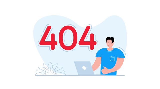 Programmer experiencing error 404 with laptop on white and green screen