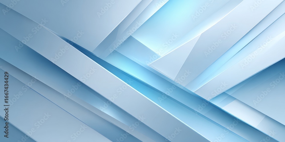 Poster a modern abstract blue geometric shapes background with clean lines and minimalist design, suitable 