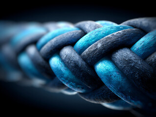 extreme close-up of the woven texture of a high-performance technical fabric