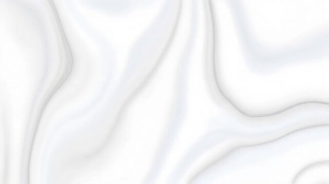 Elegant White Silk Fabric with Soft Folds Texture