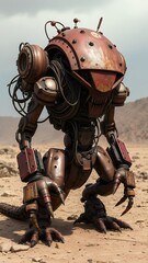 Robotic Companion in Futuristic Environment