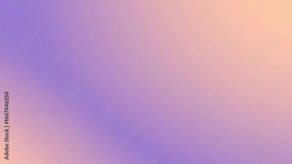 Poster soft gradient blends dreamy lavender into warm peach creating a peaceful, ethereal video background 