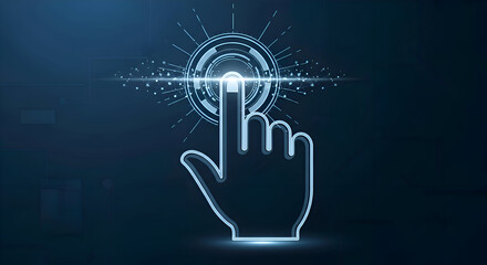 Hand Touch Screen Pointing Finger Digital Technology