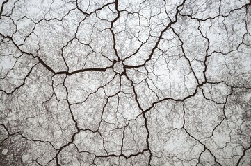 Cracked earth aerial drought texture background