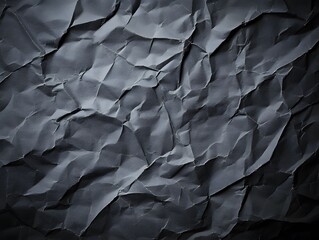 Dark Crumpled Paper Texture Background Abstract Design