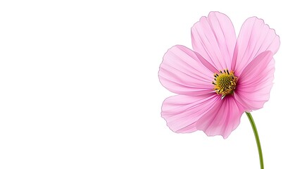 A beautiful pink flower showcasing delicate petals and vibrant colors, perfect for nature-themed projects.