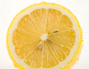 Close-up of a lemon slice