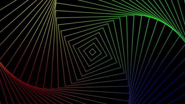 square motion animation multi color gradient 