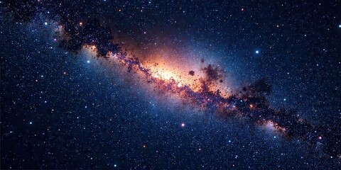 A Celestial Tapestry Woven from Stardust and Cosmic Dust, a Breathtaking Panorama of the Night Sky's Infinite Beauty