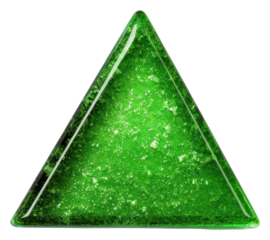 PNG Green triangle icon glitter shape
