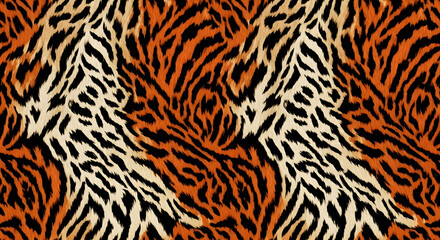 Tiger Inspired Animal Skin Texture