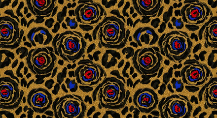 Fototapeta premium Safari Style Leopard Print